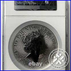 2018 10 OZ SILVER COIN NGC MS 69 GREAT BRITAIN QUEEN'S BEASTS Red Dragon