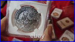 2018 Great Britain 1oz. 999 Silver Proof Ngc Pf69 Ucam Year Of Dog Coin