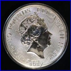 2018 Great Britain UK 10 oz 999.9 Fine Silver 10 pounds The Valiant