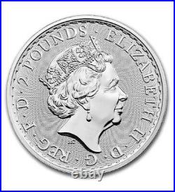 2019 Great Britain 1 Oz Silver Britannia Tube of 25 Coins