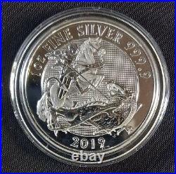 2019 Great Britain 1 oz Silver Valiant Coin X3 GEM BU in Capsule 2019 PRISTINE