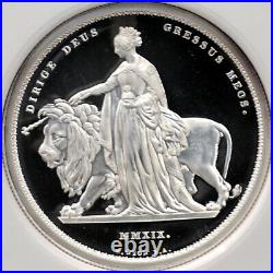 2019 Great Britain Una and the Lion 5 Pounds 2 oz Silver Proof Coin NGC PF 70 UC