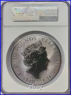 2020 Great Britain 10 oz silver Queens Beasts Falcon NGC MS69