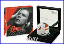 2020 Great Britain £2 Music Legends David Bowie 1 oz Silver Proof Coin 8000 Made