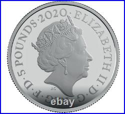 2020 Great Britain £5 James Bond 007 Pay Attention 2 oz Silver Coin 2,007 Made