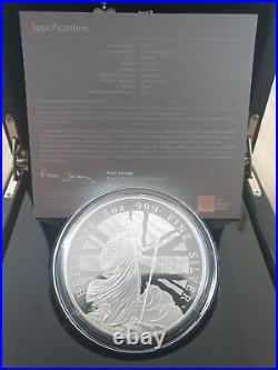 2020 Great Britain Britannia five ounce 999 fine Silver Proof £10 coin