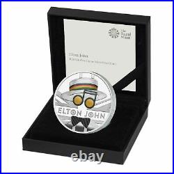 2020 Great Britain Music Legends Elton John £2 Silver Proof 1oz Coin Box Coa