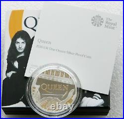 2020 Great Britain Music Legends Queen £2 Silver Proof 1oz Coin Box Coa