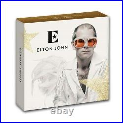 2020 Great Britain UK £2 Music Legends ELTON JOHN 1 oz Silver Proof Coin Box COA