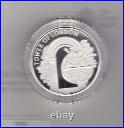 2020 Piedfort Silver Proof £5 Coin Tower Of London Mint Condition