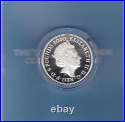 2020 Piedfort Silver Proof £5 Coin Tower Of London Mint Condition