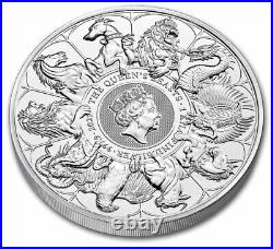 2021 British Great Britain Queens Beast Completer 1 Kilo Silver Bullion BU Coin