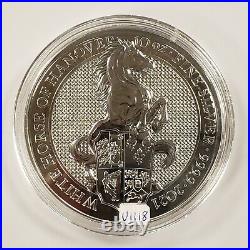 2021 Great Britain 10 oz Silver Queen's Beast The White Horse Hanover U1118