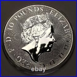 2021 Great Britain 10 oz Silver Queen's Beast The White Horse Hanover U1118
