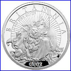2021 Great Britain £2 Britannia Proof 1 oz Silver Coin 2,900 Made