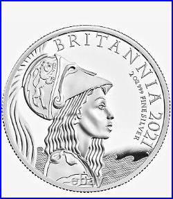 2021 Great Britain 2 oz Silver Proof Premium Britannia