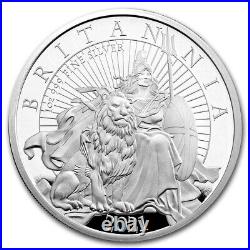 2021 Great Britain Silver Britannia & Lion PROOF 6-Coin Set NGC PF70/PF69 UC