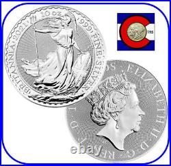 2021 Great Britain Silver Britannia UK 10 oz £10 Coin in Royal Mint Capsule