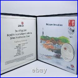 2021 Official Royal National Lifeboat Alderney Silver Proof 5oz £25 Coin Cover
