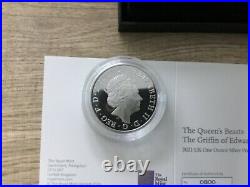 2021 Queens Beasts The Griffin Of Edward 1oz Silver Proof Coin Box COA