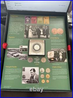 2021 The 50th Anniversary of Decimal Day Silver Proof 50p Coin & Newspaper Book