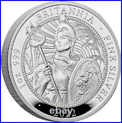 2022 £2 Great Britain BRITANNIA 1 Oz Silver Proof Coin