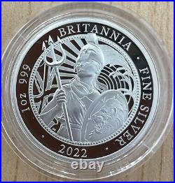 2022 Britannia 1 oz Silver Proof Queen Elizabeth Great Britain Limited Ed. 3500