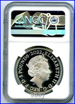 2022 Great Britain 1oz Silver Proof Ngc Pf70 Queens Reign Fountain Of Honour