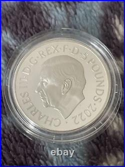 2022 Great Britain 5 £ Silver Proof Her Majesty Queen Elizabeth