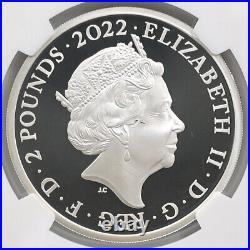 2022 Great Britain King George I 2Pounds 1oz Silver Proof Coin NGC PF 69 UC FR