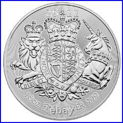 2022 Great Britain Royal Arms 10 oz Silver £10 Coin BU SKU71205