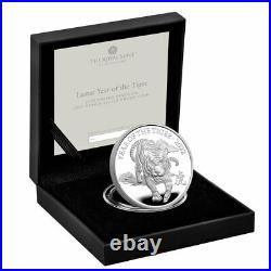 2022 Great Britain Year of the Tiger 1 oz Silver Lunar Proof £2 Coin BU