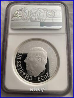 2023 GREAT BRITAIN 2OZ SILVER PROOF NGC PF70 UCAM KING ARTHUR One Of 2 In PF70