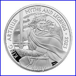 2023 Great Britain 1 Oz Silver Proof King Arthur Myths & Legends 2 £ UK RM