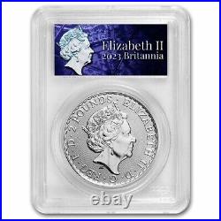 2023 Great Britain £2 1oz 999 Fine Silver Britannia Elizabeth 11 Effigy GEM BU