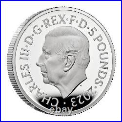 2023 Great Britain 2 Oz Silver Proof King Arthur Myths & Legends 5 £ UK RM