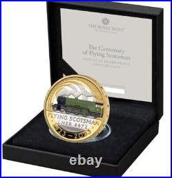 2023 Great Britain UK Flying Scotsman 100th Anniversary Silver Colour PROOF
