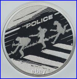 2023 UK Music Legends THE POLICE £5 2 Oz Great Britain SILVER Proof, NGC PF69 UC