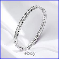 2.3ct Diamond Silver Bracelet 16/17/18cm Gift Box Lab-Created VVS1/D/Excellent