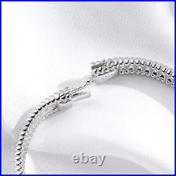 2.3ct Diamond Silver Bracelet 16/17/18cm Gift Box Lab-Created VVS1/D/Excellent