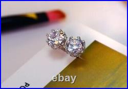 2ct Diamond Earrings 925 Silver Luxury Wedding Engagement Classy Jewellery