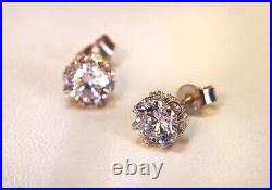 2ct Diamond Earrings 925 Silver Luxury Wedding Engagement Classy Jewellery