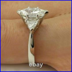 3.50 Ct Marquise Cut Diamond Sterling Silver Engagement Anniversary Ring VVS1/D