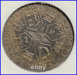 AU55 1787 Great Britain King George III Silver Shilling 1S Coin High Grade ANACS