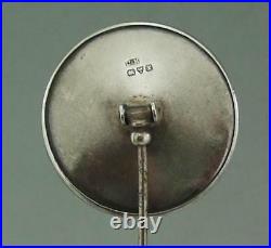 Antique Solid Silver & Enamel Hat Pin Charles Horner 1910