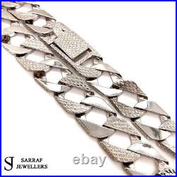 BOMBE Chain 925 SOLID Sterling Silver HEAVY Diamond Cut Necklace 30 16mm NEW