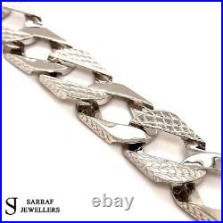 BOMBE Chain 925 SOLID Sterling Silver HEAVY Diamond Cut Necklace 30 16mm NEW