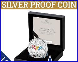 Birmingham Piedfort Silver 50p Commonwealth Games Full Colour Genuine