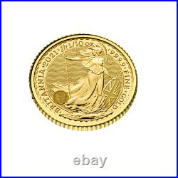 Britannia 2021 1/10 OZ Gold Or Argent Großbritannien Great Britain Royaume-Unis