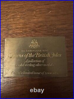 British Isles Queens 925 Silver Medals Set